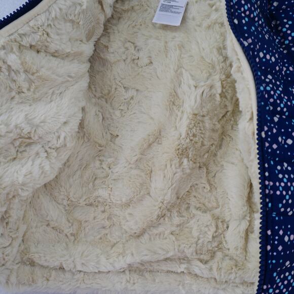 NEW THE NORTH FACE Girl's 12-18 months Reversible Mossbud Swirl Blue Sparkle - Picture 10 of 13